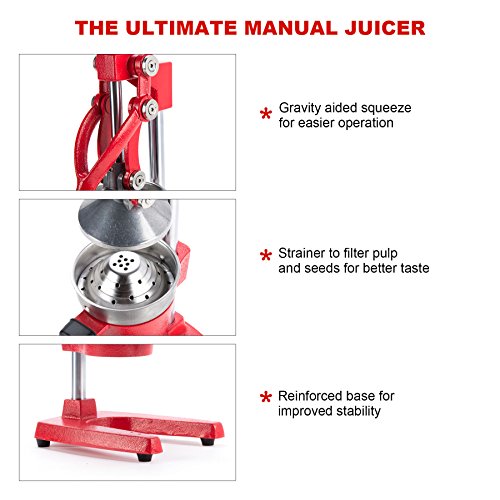 image for CO-Z Commercial Grade Citrus Juicer Hand Press Manual Fruit Juicer Jui