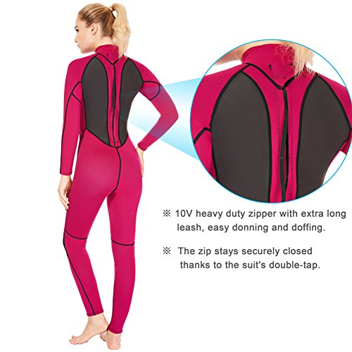 image for Realon Womens Wetsuit Full 3mm 2mm Neoprene Surfing Scuba Diving Snork