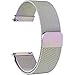 7 Colors for Quick Release Watch Strap, Fullmosa Milanese Magnetic Closure Stainless Steel Watch Band Replacement Strap for 20mm Colorful