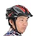 Sedeta® Cycling Bicycle Helmet Honeycomb Type 21 Holes Mountain Bike Racing Breezier Helmet Unisex Safety Protective Carbon with Visor Red Color Free Size Breather Durability Comfortable Cool
