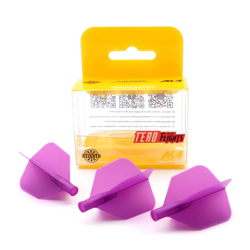 CUESOUL TERO AK4 Dart Flights Big Wing shape,Set of 3 pcs(CS-AK4+9DYS)