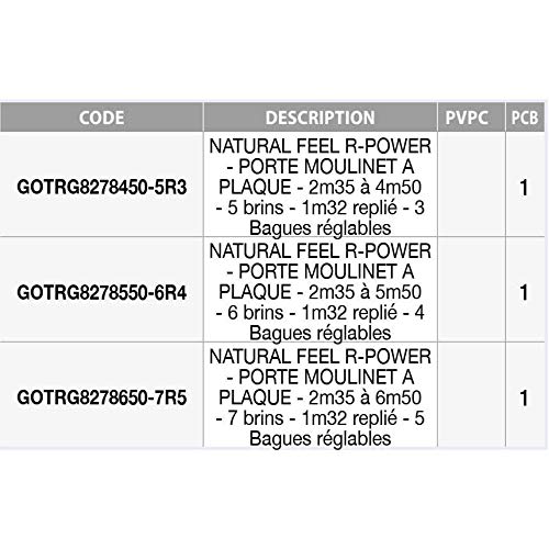 Garbolino Canne Toc Telereglable Natural Feel R-power – 6, 550, 235, 132, 60