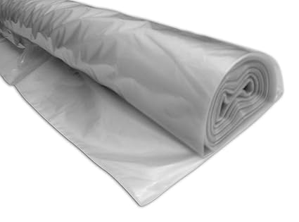 Polyethylenfolie, temporäre Schutzfolie, transparent, 25 m x 4 m, 40 Mikron