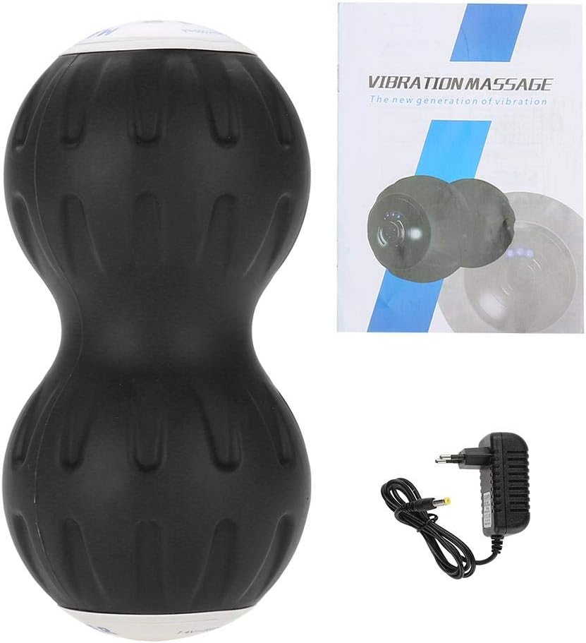 Yoga Pillow Muscle Relax Release Fitness, Peanut Massage Ball for for Release Muscle Tension for Back, Waist, Arm, Thigh, Hip, Foot (欧规110-240V)