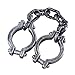 HAZOULEN Plastic Halloween Shackles on Chain for Handcuffs Costume Props Decoration
