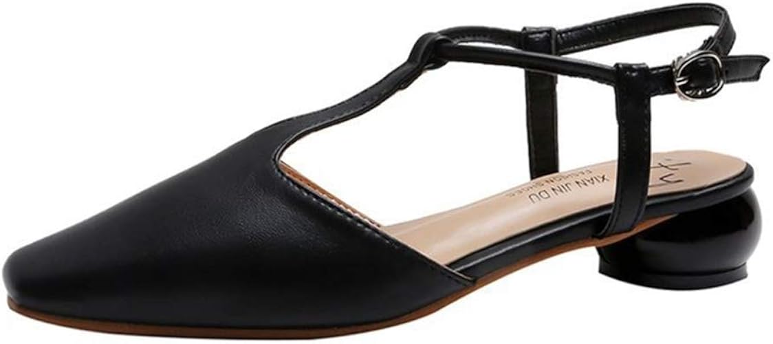 block heel closed toe mules