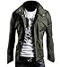 Zicac Men's Fashion New Military Casual Jacket Zip Button Coat (US:M/Asia Tag XL, Army Green)