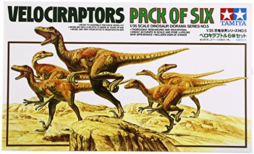 1:35 Pack Of 6 Velociraptors