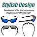 Duduma Polarized Sports Sunglasses for Men Women Baseball Fishing Golf Running Cycling Driving Softball Hiking Floating Unbreakable Shades Tr566(Matte black frame, Blue lens)
