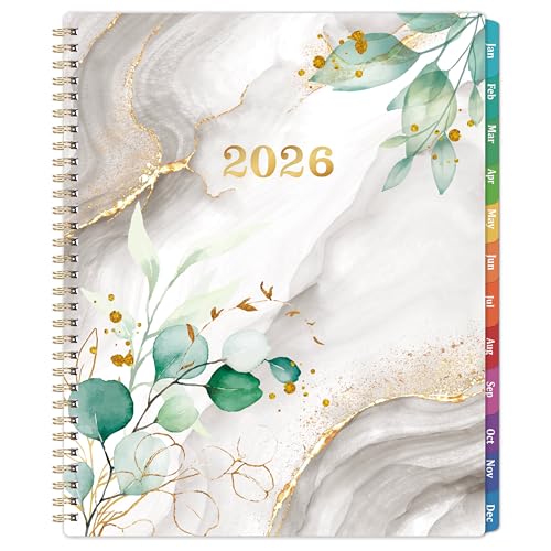 Photo 1 of 2026 Planner - January - December 2026, 2026 Planner Weekly and Monthly, 2026 Planners 12 Month, 8.5" x 11", with Colorful Tabs, Large Blocks, Inner Pocket