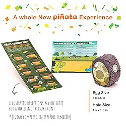 JitteryGit Dinosaur Pinata Treasure Hunt Game