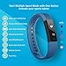 Lintelek Fitness Tracker, Heart Rate Smart Wristband, Sleep Monitor, Steps/Calorie and Distance Counter Pedometer for Android or IOS Phone