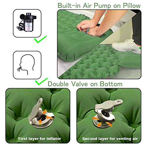 Loowoko Camping Sleeping Pad Bags Inflatable Air Mattress Ultralight