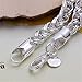 NYKKOLA 925 Solid Silver Stunning Fashion Jewelry Classic Twine Bracelet Unisex