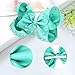 legend sandy 6 Pack 6 Inches Big Hair Bows for Girls, Hair Accessories with Pearl Hair Clips for Baby Toddler Girls Hair Bows with Alligator Clips for Kids Back to School