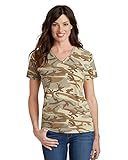 Port & Company LPC54VC Ladies V-Neck Camo Tee