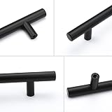 LONTAN 20 Pack Black Kitchen Handles 128mm Cupboard Pulls 7.5" 12mm view 4