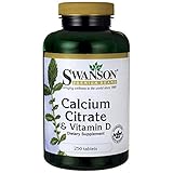 Swanson Calcium Citrate & Vitamin D 250 Tabs