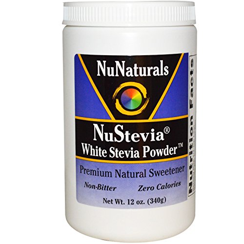 NuNaturals, NuStevia White Stevia Powder, 12 oz (340 g) - 2pcs