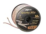 High Performance 12 Gauge Speaker Wire, Oxygen Free Pure Copper - UL Listed Class 2 (50 Feet Spool)