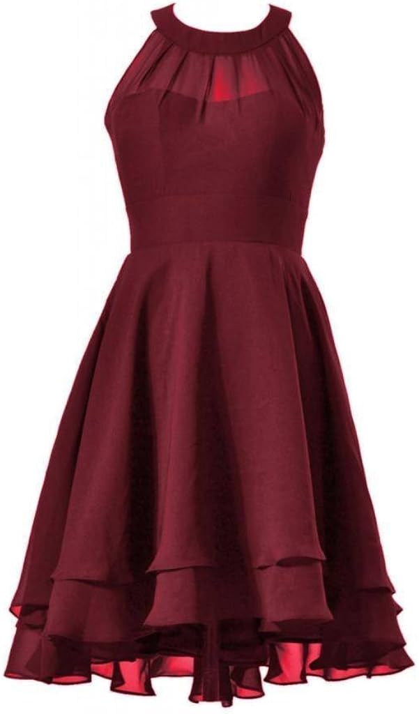 maroon bridesmaid dresses short