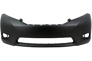 FitParts Compatible with Front Bumper Cover Fascia 2011-2017 Toyota Sienna Base LE L XLE Mini Van 11-17. New Primed Without Sensor Holes, With Fog Light Holes. TO1000369 5211908904