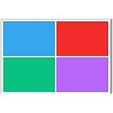 100 Pieces - Large Moving Stickers for Boxes, Colored Box Packing Labels Color Coded - 6 x 4 inches, 4 Assorted Colors