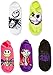 Disney Women's Nightmare Before Christmas 5 Pack No Show, Assorted Bright, Fits Sock Size 9-11 Fits Shoe Size 4-10.5
