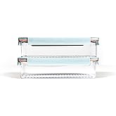 LocknLock LBF406RS2M Modular Plus Food Storage Container,4 set (2 containers & 2 Lids)- Mint