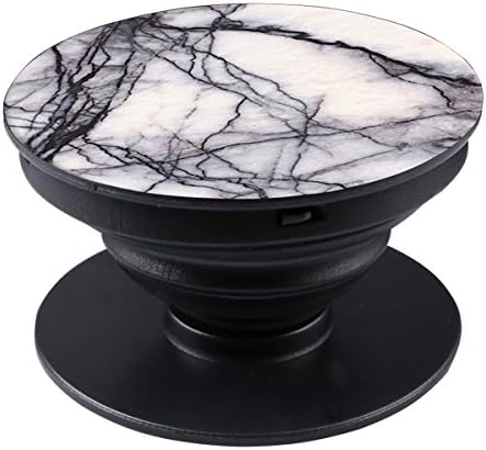 Amcyber Expanding Stand and Grip, Mounts and Stands Universal Finger Holder With Anti-fall Air Sac for Smartphones and Tablets (White Marble)