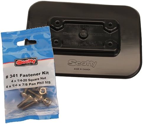 Scotty 0341-BK Glue-On Pad for Inflatable Boats, black