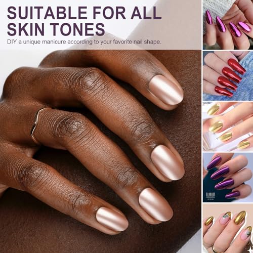 Artdone 16 Jars Chrome Nail Pearl Powder Silver and Gold Mirror Iridescent Aurora Metallic Nail Pigment Pearlescent Mermaid Pigment Pearl Dust Kit, Nail Art Decoration, Acrylic Resin Craft
