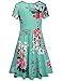 Quinee Women's Floral Short Sleeve Summer Maternity Nursing Breastfeeding Dress