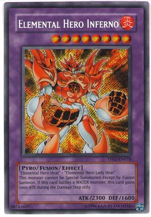 YuGiOh Premium Pack Series 2 Elemental Hero Inferno PP02-EN010 Rare Secret [Toy]
