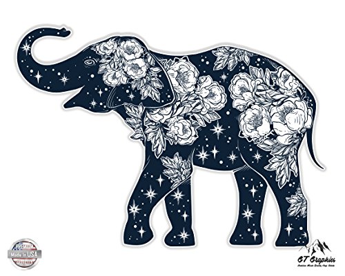 Elephant Beautiful Floral Celestial Design - 3