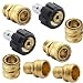 Twinkle Star Pressure Washer Adapter Set, Quick Disconnect Kit, M22 Swivel to 3/8" Quick Connect, 3/4" to Quick Release primary
