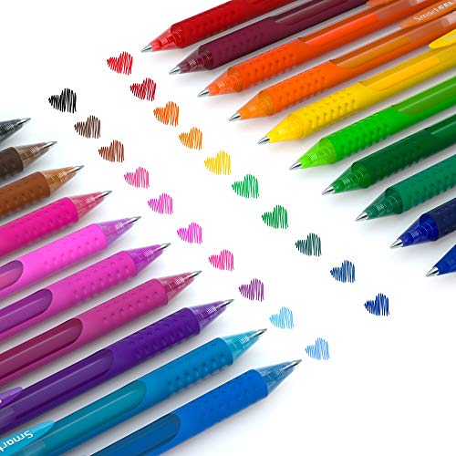 40 Pack Gel Pens Set, 20 Colored Gel Pens With 20 Matched Refills, Medium Point Retractable Gel Ink Pens With… - Image 3