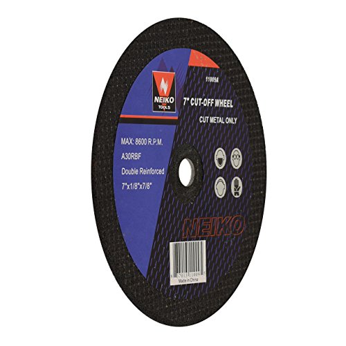 Neiko 11009A 7" Cut Off Wheel for Power Grinder, Double Reinforced | 8500 RPM