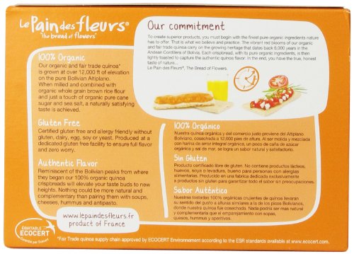 Le Pain des Fleurs Crispbread, Quinoa, 4.4 Ounce