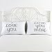 DasyFly I Love You and Love You More Couples Pillowcases,Cute Couple Pillow Case for Boyfriend Girlfriend for Valentine Day Birthday
