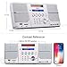 dpnao CD Player Portable Boombox with Alarm Clock FM Radio Headphone Jack