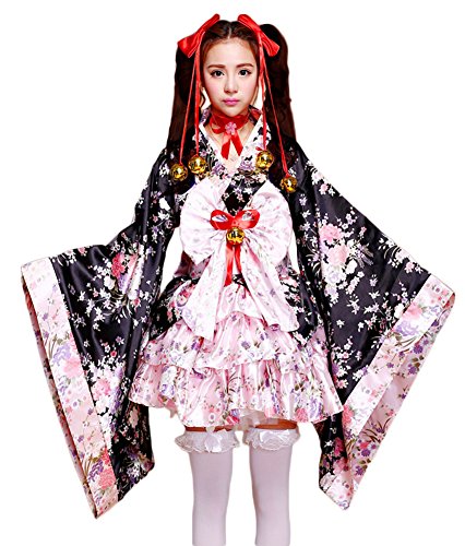 AvaCostume Anime Cosplay Lolita Halloween Fancy Dress Japanese Kimono Costume