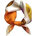 MEISEE Mulberry Silk Scarfs Women Small Square Scarf 21" x 21" Breathable Lightweight Neckerchief Headscarf