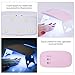 CO-Z 5W LED Nail Dryer Curing Lamp Light Portable for Gel Based Polishes Manicure Pedicure 2 Timing Setting 45s 90s USB Port (5W Small, Common - Pink)