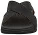 FitFlop Men's Xosa in Leather Slide Sandal, All Black, 10 M US