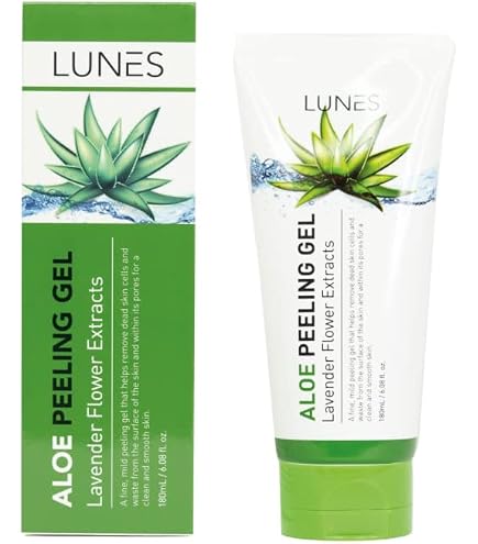 glutathione with aloe vera peeling cream LUNES Gel! A Mild Peel Solution & Deep Cleansing 180 ml/ 6.08 fl. Oz. Korean Products VELY VELY Glass Skin Night Time Routine mg:20mg