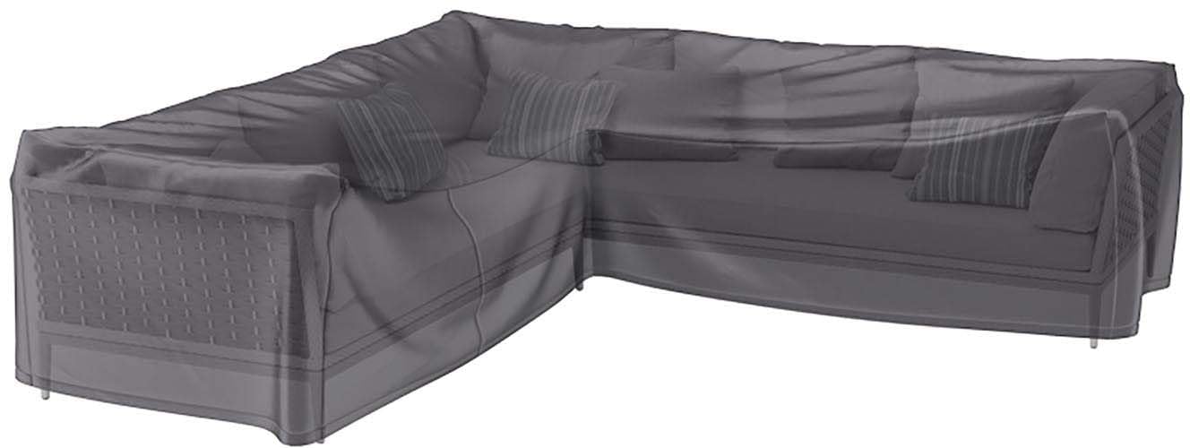 Platinum AeroCover for Outdoor L-Shape Lounge Set | Strong Lightweight Corner Sofa Cover Breathable Waterproof | Rip-Stop Polyester Cover for Garden Furniture Fade Resistant W235xD235xH70cm