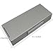 KAKAKA Aluminum Cigarette Case Box Holder for Slim Cigarette (100mm) with USB Rechargeable Cigarette Lighter (Silver)