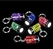 Kicko Mini Flashlight Keychains 1.5 Inch - 12 Pack Assorted Neon Colors - Small Key Ring Light for Bag and Belt Loop Accessory, Party Gifts and Events