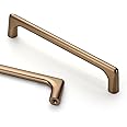 Asidrama 10 Pack 5 Inch(128mm) Champagne Bronze Cabinet Pulls Cabinet Handles Cupboard Handles Kitchen Cabinet Hardware for Cupboard Drawer Pulls